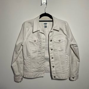 Old Navy White Jean Jacket